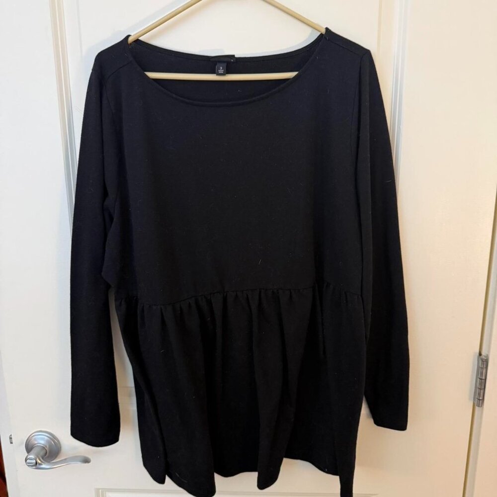 Longsleeve baby doll blouse